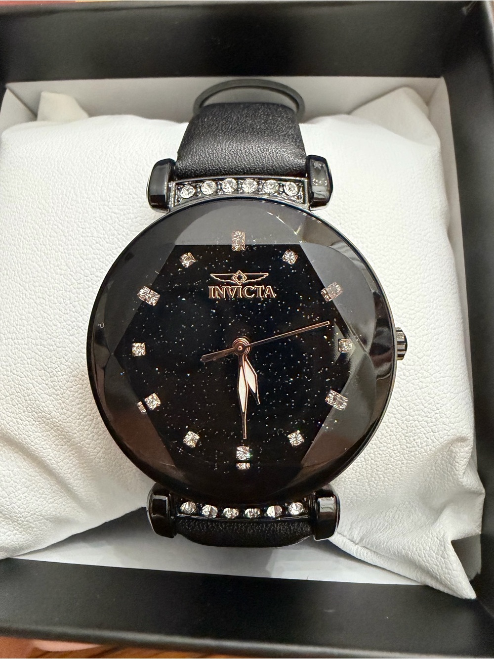 Invicta Celestial Women's Black Crystal Watch